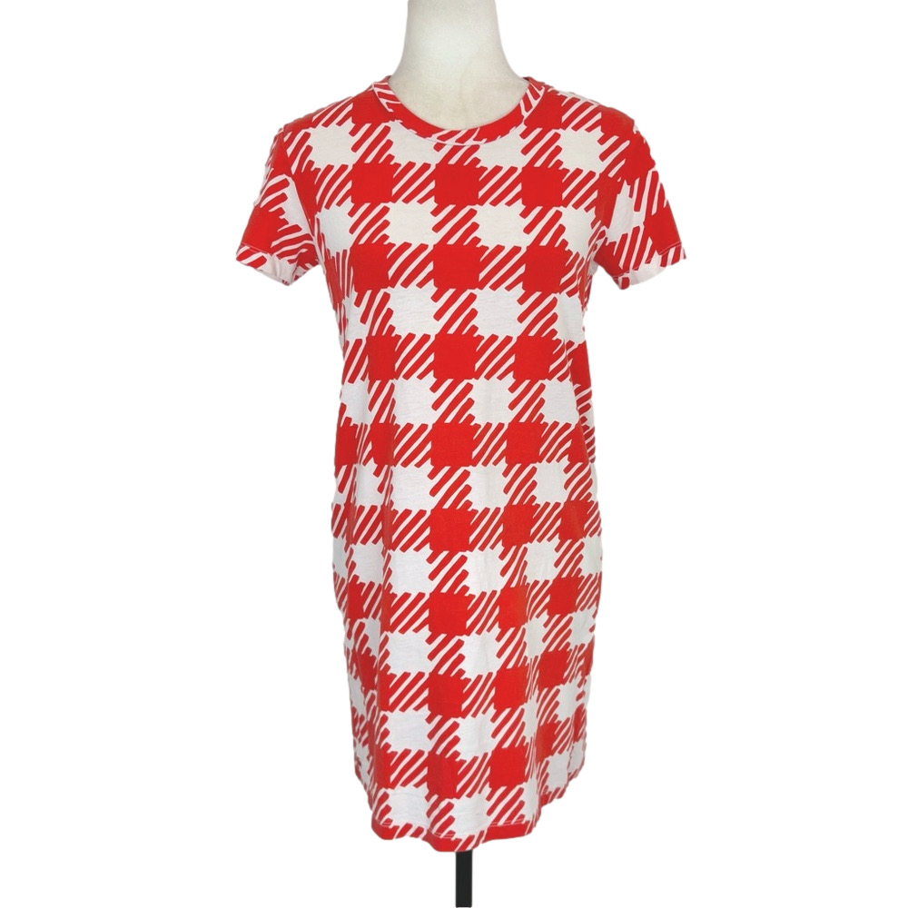 Lacoste red gingham dress